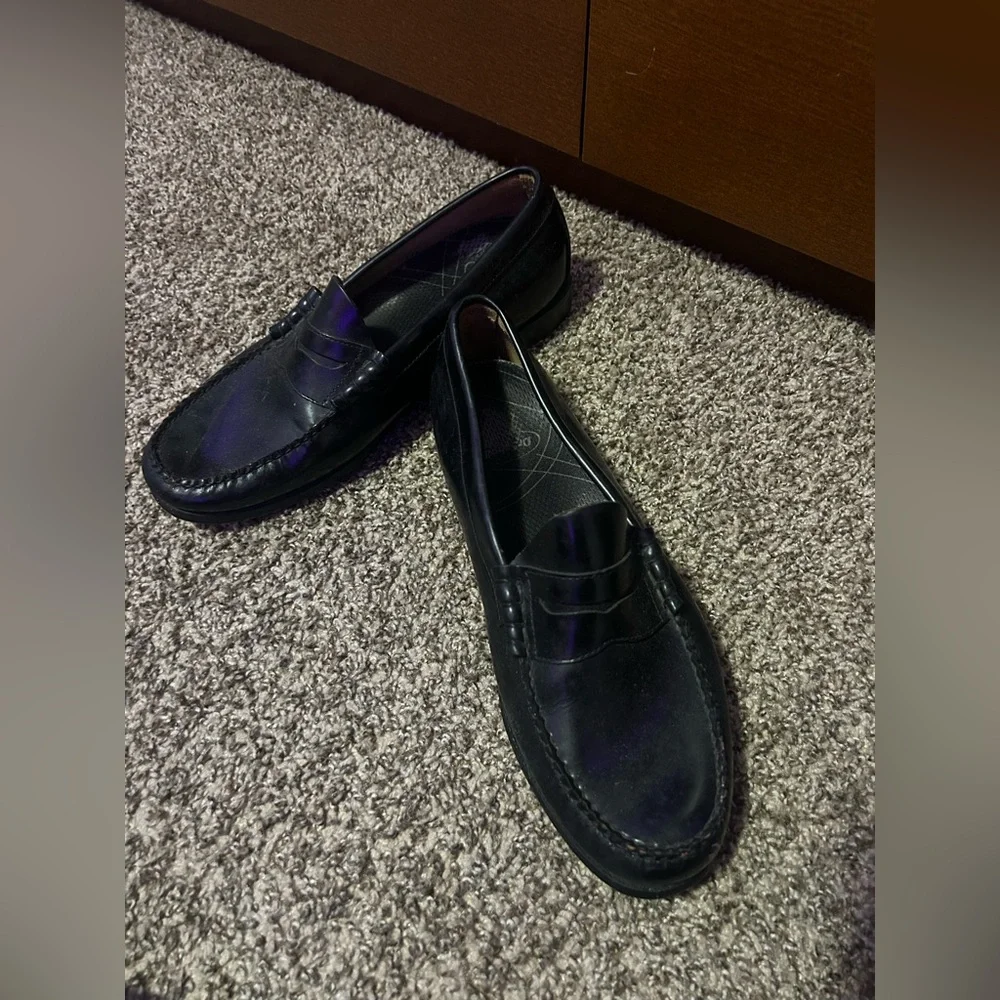 G.H. Bass & Co. Black Weejuns Leather Loafers – Men’s Size 11.5 - Picture 1 of 3